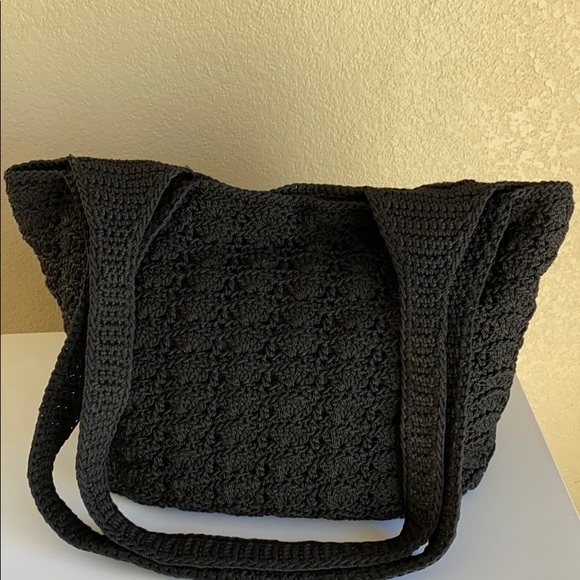 croft & barrow Handbags - 🎉HP Croft & Barrow Macramé Hobo Bag - Black